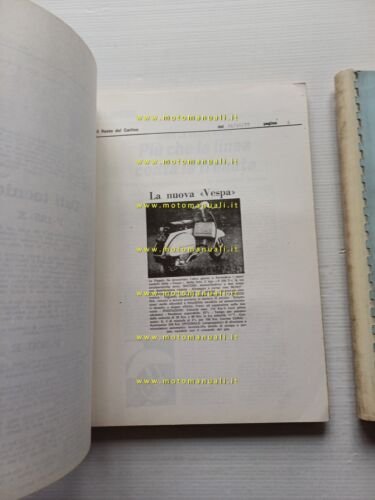 Piaggio raccolta redazionali -comunicati stampa lancio Vespa PX Nuova Linea …