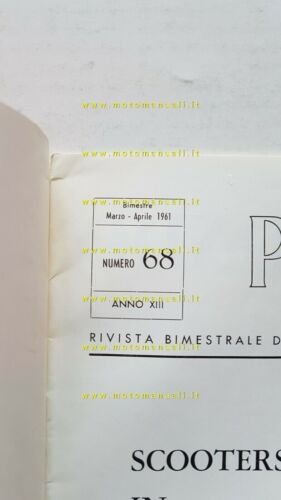 Piaggio Rivista Aziendale n. 68 1961 originale no depliant brochure