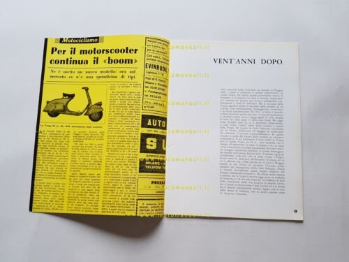 Piaggio Rivista Aziendale n. 80 1963 originale no depliant brochure