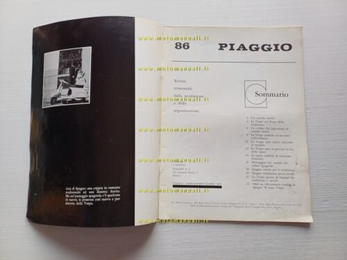 Piaggio Rivista Aziendale originale n. 86 1964 - la Vespa …