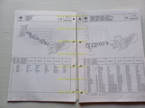 Piaggio Sfera 125 1995 catalogo ricambi originale