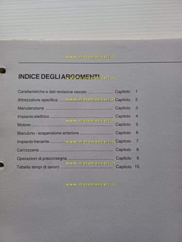 Piaggio Sfera 125 1995 manuale officina italiano originale workshop manual