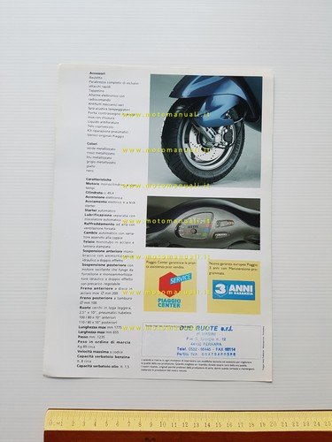 Piaggio Sfera 50 1991 depliant originale italiano