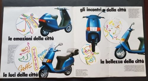 Piaggio Sfera 50 1991 depliant originale italiano brochure