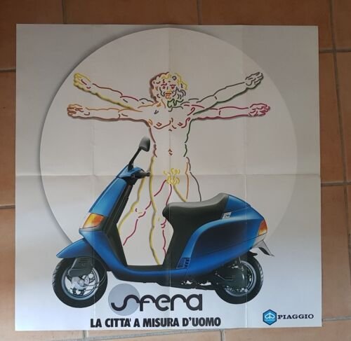 Piaggio Sfera 50 1991 depliant originale italiano brochure