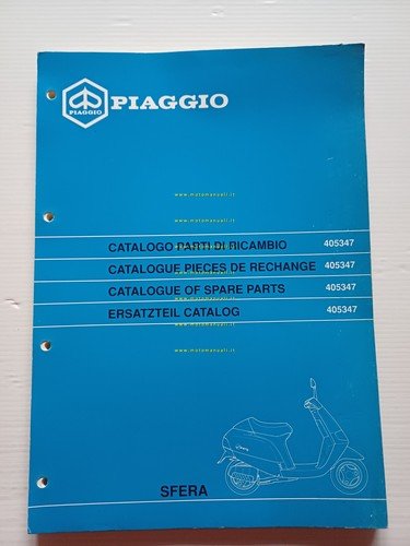 Piaggio Sfera 50 2t NSL1T 1990-91 catalogo ricambi originale