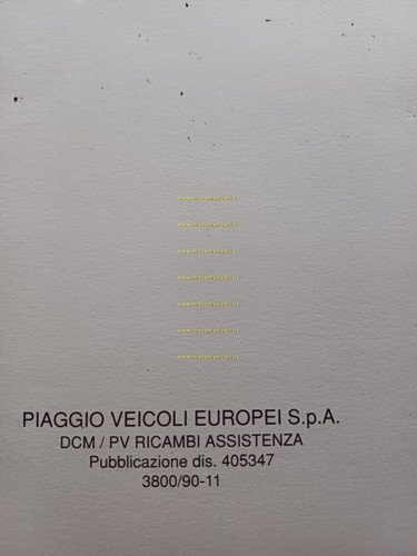 Piaggio Sfera 50 2t NSL1T 1990-91 catalogo ricambi originale