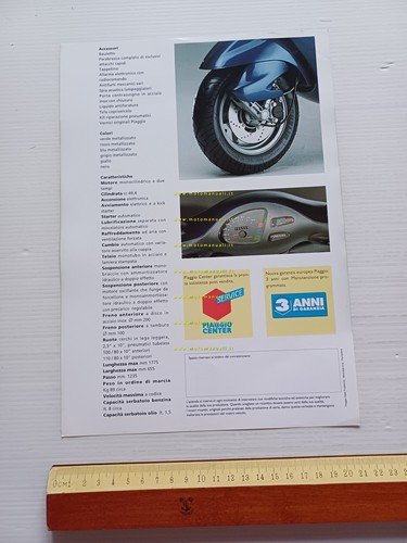 Piaggio Sfera 50 depliant originale italiano