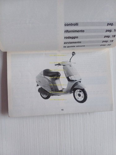 Piaggio Sfera 50 manuale uso manutenzione libretto istruzioni italiano originale