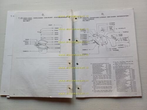 Piaggio Sfera 50 Maquillage 2 SM51T 1994 catalogo ricambi originale
