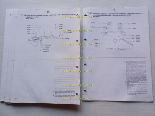 Piaggio Sfera 50 Maquillage 2 SM51T 1994 catalogo ricambi originale