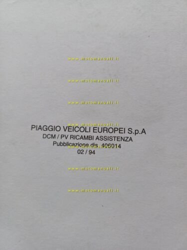 Piaggio Sfera 50 Maquillage 2 SM51T 1994 catalogo ricambi originale