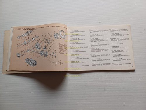 Piaggio SI 50 1979 catalogo ricambi originale spare parts catalogue