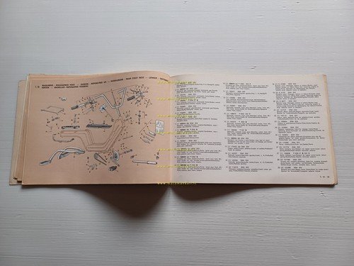 Piaggio SI 50 1979 catalogo ricambi originale spare parts catalogue