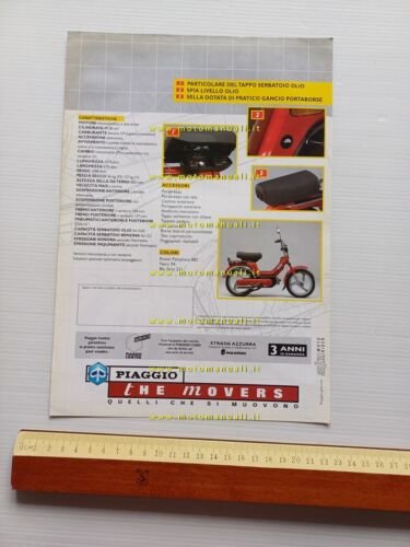 Piaggio Si Mix 50 1996 depliant originale italiano