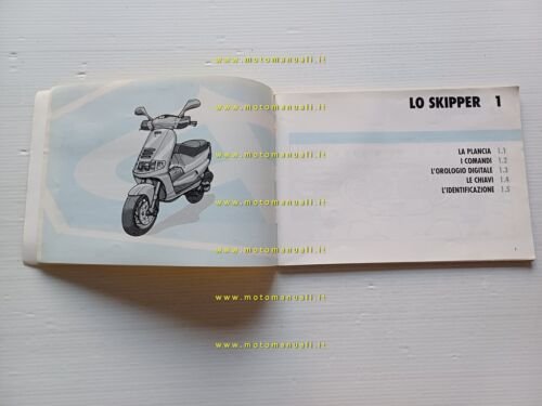 Piaggio Skipper 125 - 150 manuale uso manutenzione libretto istruzioni …