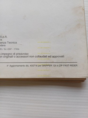 Piaggio Skipper 125 - ZIP Fast Rider VARIANTI manuale officina …
