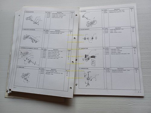 Piaggio Skipper 125 -180- 125 4T 2000 manuale officina TELAIO …