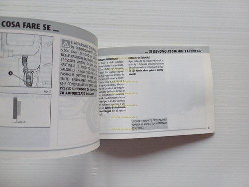 Piaggio Skipper 125-150 2t 1999 manuale uso manutenzione italiano originale