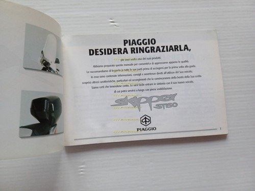 Piaggio Skipper ST 150 1999 manuale uso manutenzione italiano originale