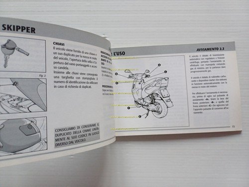 Piaggio Skipper ST 150 1999 manuale uso manutenzione italiano originale