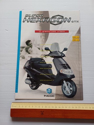 Piaggio Super Hexagon GTX 125 - GTX 180 2001 depliant …