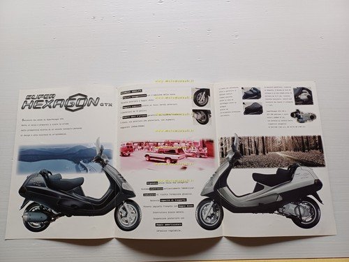 Piaggio Super Hexagon GTX 125 - GTX 180 2001 depliant …