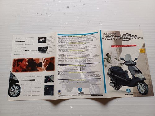 Piaggio Super Hexagon GTX 125 - GTX 180 2001 depliant …