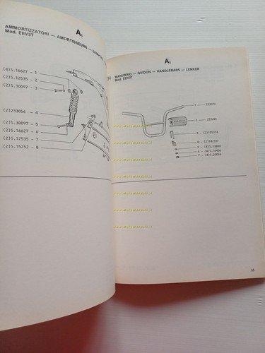 Piaggio SuperBravo 50 1985 catalogo ricambi originale