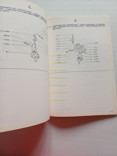 Piaggio SuperBravo 50 1985 catalogo ricambi originale