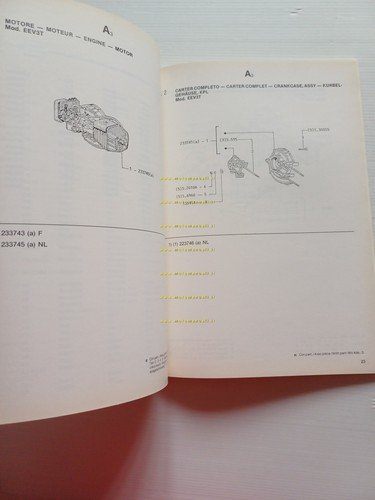 Piaggio SuperBravo 50 1985 catalogo ricambi originale