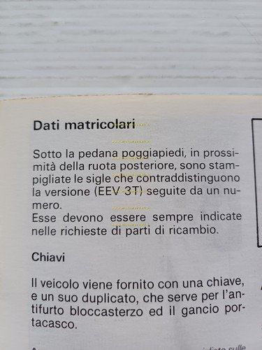 Piaggio Superbravo 50 1986 manuale uso manutenzione libretto italiano originale