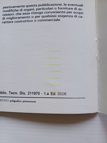 Piaggio Superbravo 50 1986 manuale uso manutenzione libretto italiano originale