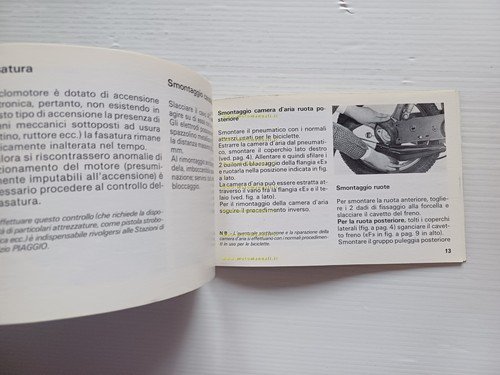 Piaggio Superbravo 50 1986 manuale uso manutenzione libretto italiano originale