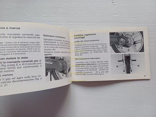 Piaggio Superbravo 50 1986 manuale uso manutenzione libretto italiano originale