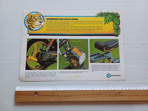 Piaggio Superbravo 50 depliant italiano originale