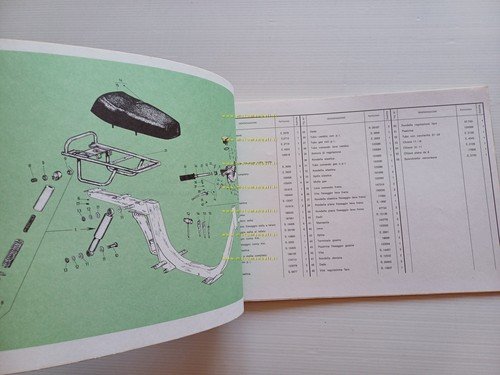 Piaggio Toledo 50 1980 catalogo ricambi originale italiano