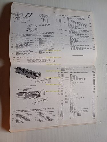 Piaggio tutti modelli Vespa Ape Ciclom. 1947-87 elenco generale catalogo …