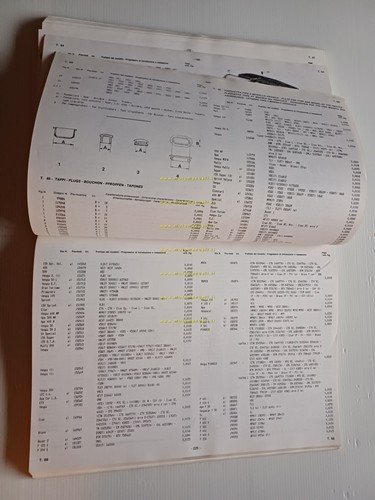 Piaggio tutti modelli Vespa Ape Ciclom. 1947-87 elenco generale catalogo …