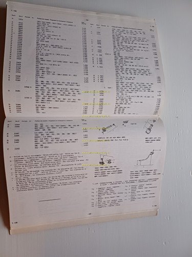 Piaggio tutti modelli Vespa Ape Ciclom. 1947-87 elenco generale catalogo …