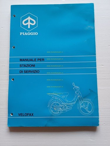 Piaggio Velofax 50 1995 manuale officina italiano originale