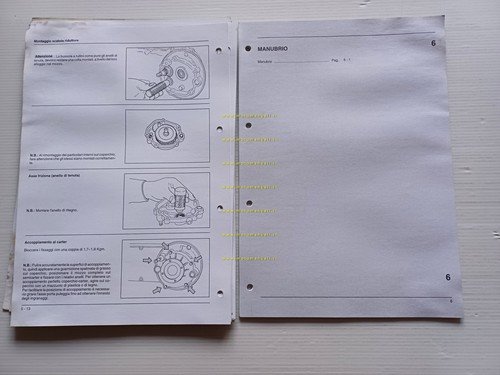 Piaggio Velofax 50 1995 manuale officina italiano originale