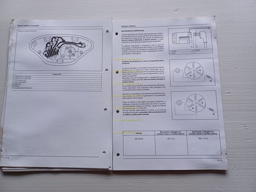 Piaggio Velofax 50 1995 manuale officina italiano originale