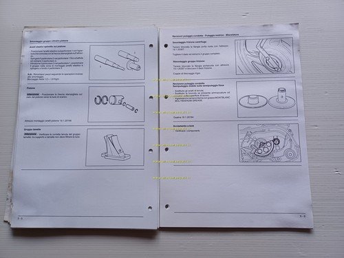 Piaggio Velofax 50 1995 manuale officina italiano originale