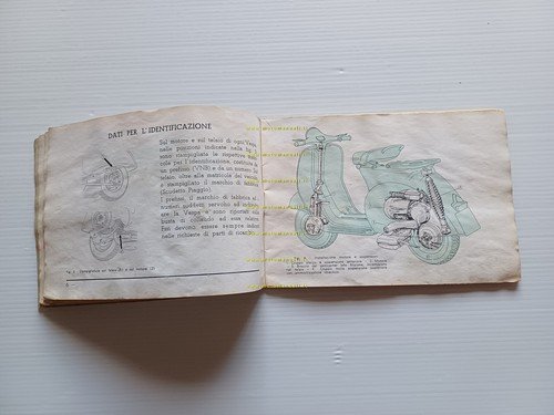 Piaggio Vespa 125 2% manuale uso manutenzione libretto originale