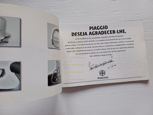 Piaggio Vespa 125 ET4 2000 manuale uso manutenzione originale PORTOGHESE