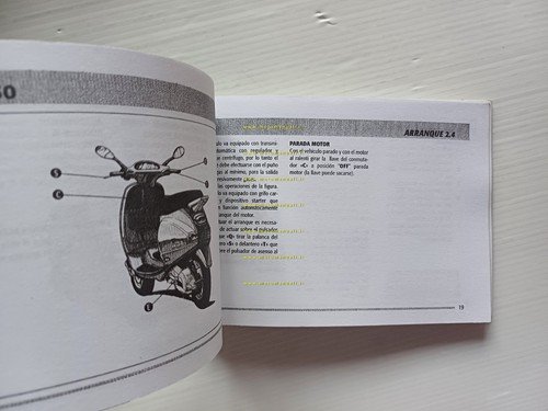 Piaggio Vespa 125 ET4 2000 manuale uso manutenzione originale SPAGNOLO