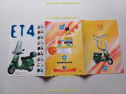 Piaggio Vespa 125 ET4 2002 depliant ITALIANO originale