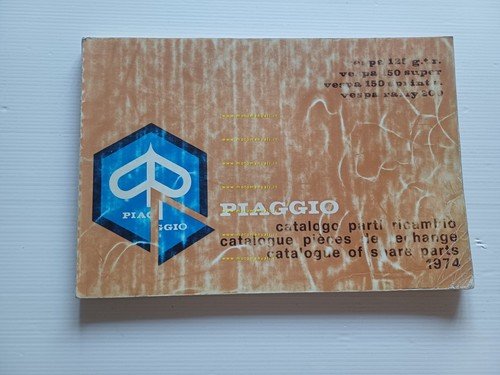 Piaggio Vespa 125 GTR 150 SuperSprint 200 Rally 1974 catalogo …