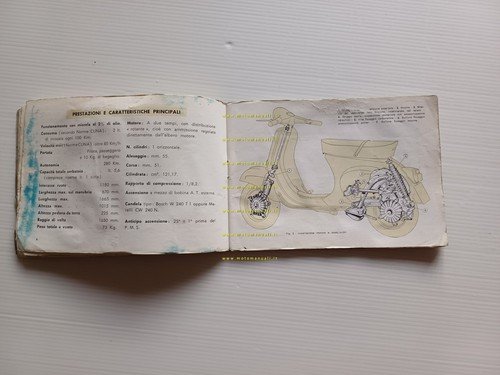 Piaggio Vespa 125 Primavera 1970 manuale uso manutenzione libretto originale